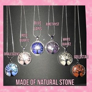 Tree of Life Necklace Genuine Stone